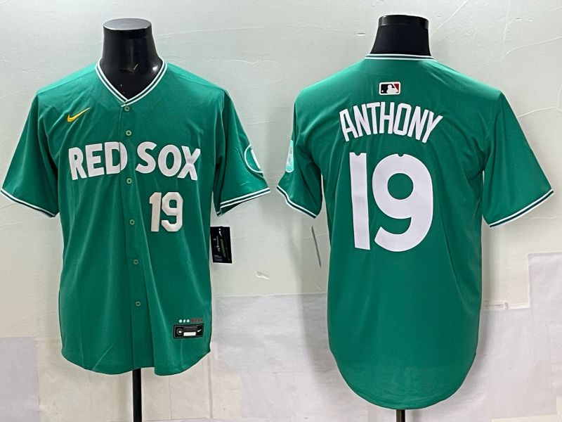 Men 2025 Boston Red Sox #19 Anthony Drak Green Joint Name Nike MLB Jersey 032